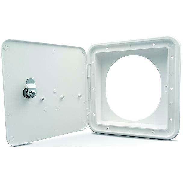 865-94304 Fuel Hatch w/Oval Back, Polar White